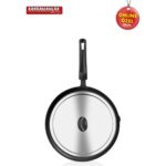 Kahramanlar Fish Master 36 cm Kapaklı Siyah Alüminyum Balık Tavası – Dayanıklı, Hafif ve Kolay Temizlenir - Görsel 3