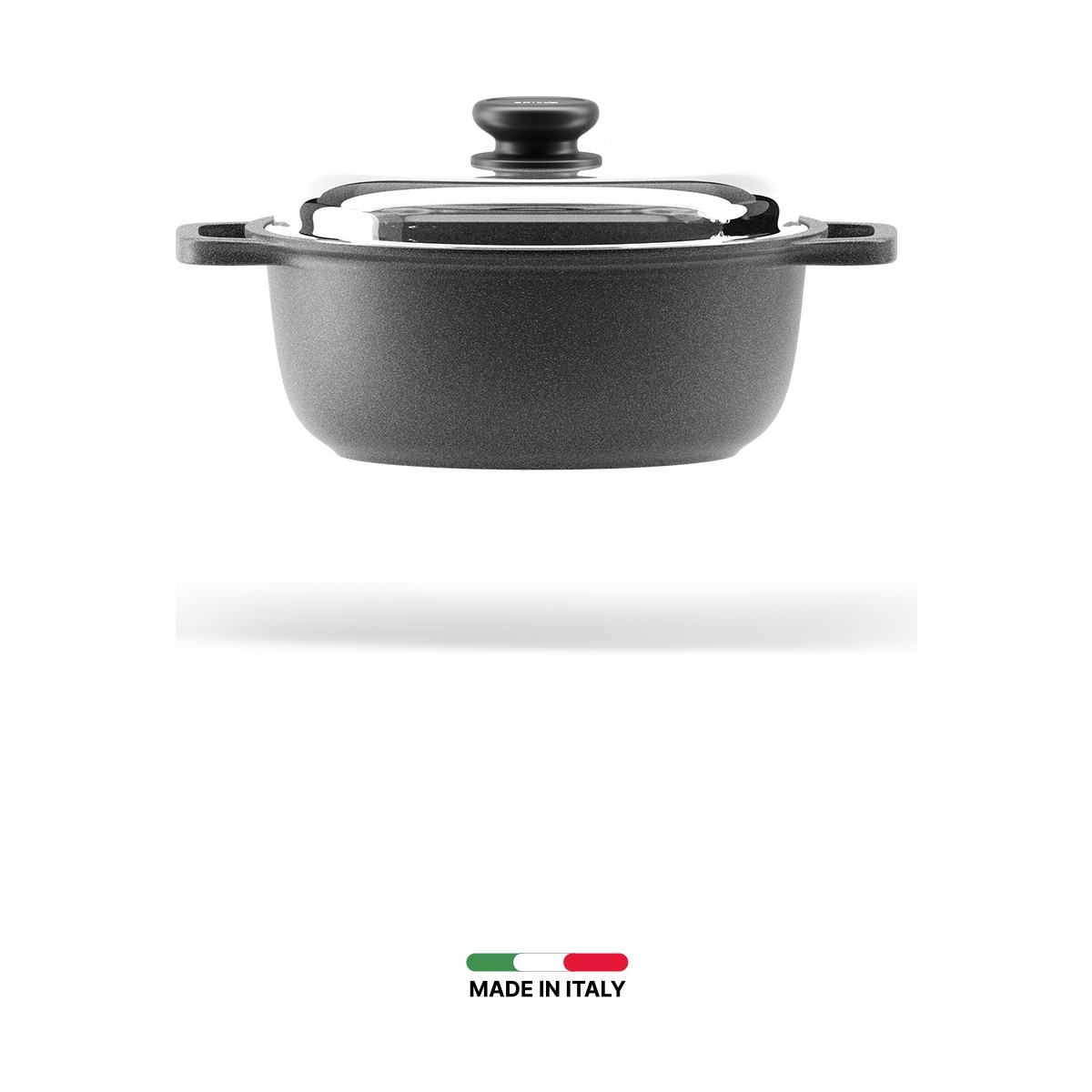 110000843068877.jpg GRILL'O Padella Alüminyum Döküm Cam Kapaklı Tencere 24 cm - Görsel 1