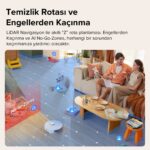 Roborock Vacuum Cleanner Q8 Max Robot Süpürge Beyaz - Görsel 5