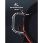 Bonera Pro-Plus 28 cm Kırmızı Derin Tencere - Görsel 2