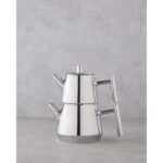 English Home New Aden Çelik Çaydanlık 0,60 L- 1,25 L Silver