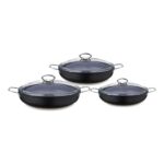 Saflon Titanyum 6 Parça 18-20-22 cm Sahan & Omlet Seti
