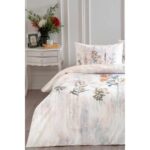 Özdilek Floraison Çift Kişilik Nevresim Takımı - Somon - Görsel 3