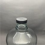 Ahsa Ticaret 4,5 Litre Cam Şişe - 4500 cc Cam Damacana - Siyah Kapaklı - Sebile Uyumlu Boş Cam Damacana - Görsel 2