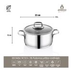 Amboss Ocean 4-6 Litre Matik Paslanmaz Çelik İndüksiyon Uyumlu Düdüklü Tencere Seti (Rose) - Görsel 4