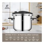 Amboss Enio Plus 10 Litre Matik İndüksiyon Uyumlu Paslanmaz Çelik Düdüklü Tencere
