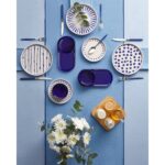 English Home Cosmos Seramik Kahvaltı Takımı 14 Parça 6 Kişilik Lacivert