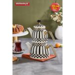 Kahramanlar Prime Cream Emaye Çaydanlık - Dayanıklı Isı Tutucu, 2,5 Litre