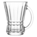 Lav Venüs 6'lı Kulplu Çay Bardağı Seti Modern Tasarım Şeffaf Cam 6 Parça - Görsel 2