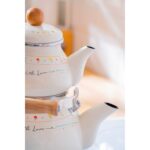 Acar Emaye Çaydanlık Seti - Dayanıklı Isı Tutucu Tasarım, 0,5 Litre