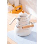 Acar Emaye Çaydanlık Seti - Dayanıklı Isı Tutucu Tasarım, 0,5 Litre - Görsel 3