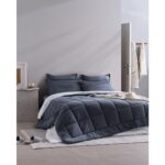 Madame Coco Bobigny Çift Kişilik Pamuklu Supersoft Comforter Set - Indigo