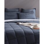 Madame Coco Bobigny Çift Kişilik Pamuklu Supersoft Comforter Set - Indigo - Görsel 2