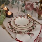 Bella Maison Jolly Porselen 18 Parça 6 Kişilik Yemek Takımı Kırmızı - Görsel 5