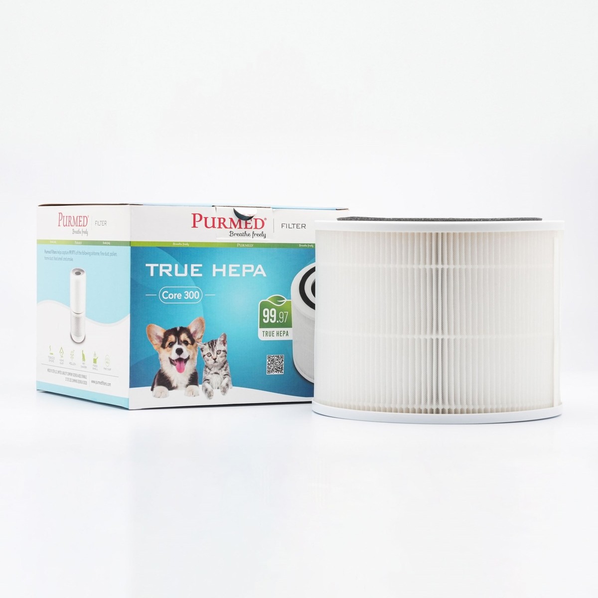 110000852032126.jpg Purmed Levoit Core 200 Air Purifier Uyumlu Hepa + Karbon Filtre - Görsel 1