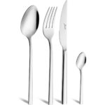 Jumbo 2001 24 Parça 6 Kişilik Tatlı Çatal Kaşık Bıçak Takımı Çelik