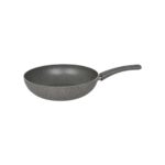 Mehtap Granit Wok Tava 28 cm Cam Kapaklı - Görsel 2