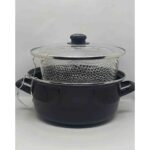 Ebruli Emaye 26 cm Büyük Boy 5 l Kızartma, Fritoz Tencere