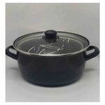 Ebruli Emaye 26 cm Büyük Boy 5 l Kızartma, Fritoz Tencere - Görsel 3