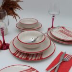 Arna Porselen Carmen 18 Parça 6 Kişilik Yemek Takımı Desenli