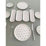 Venüs Home Love 2 Kişilik 10 Parça Kırmızı Kalp Model Kahvaltı Takımı - Görsel 2