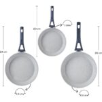 Karaca Biogranit Granit Kaplama 3 Parça Düz 20 24 26 cm Tava Seti - Görsel 2