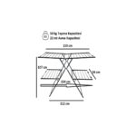 Perilla Milena Iki Katlı Çamaşır Kurutmalık - Görsel 3