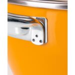 Madame Coco Titanyum Emaye Derin Tencere - Hardal - 22 Cm - Görsel 2