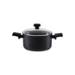 Madame Coco Titanium Profesional Derin Tencere - Siyah - 18 cm