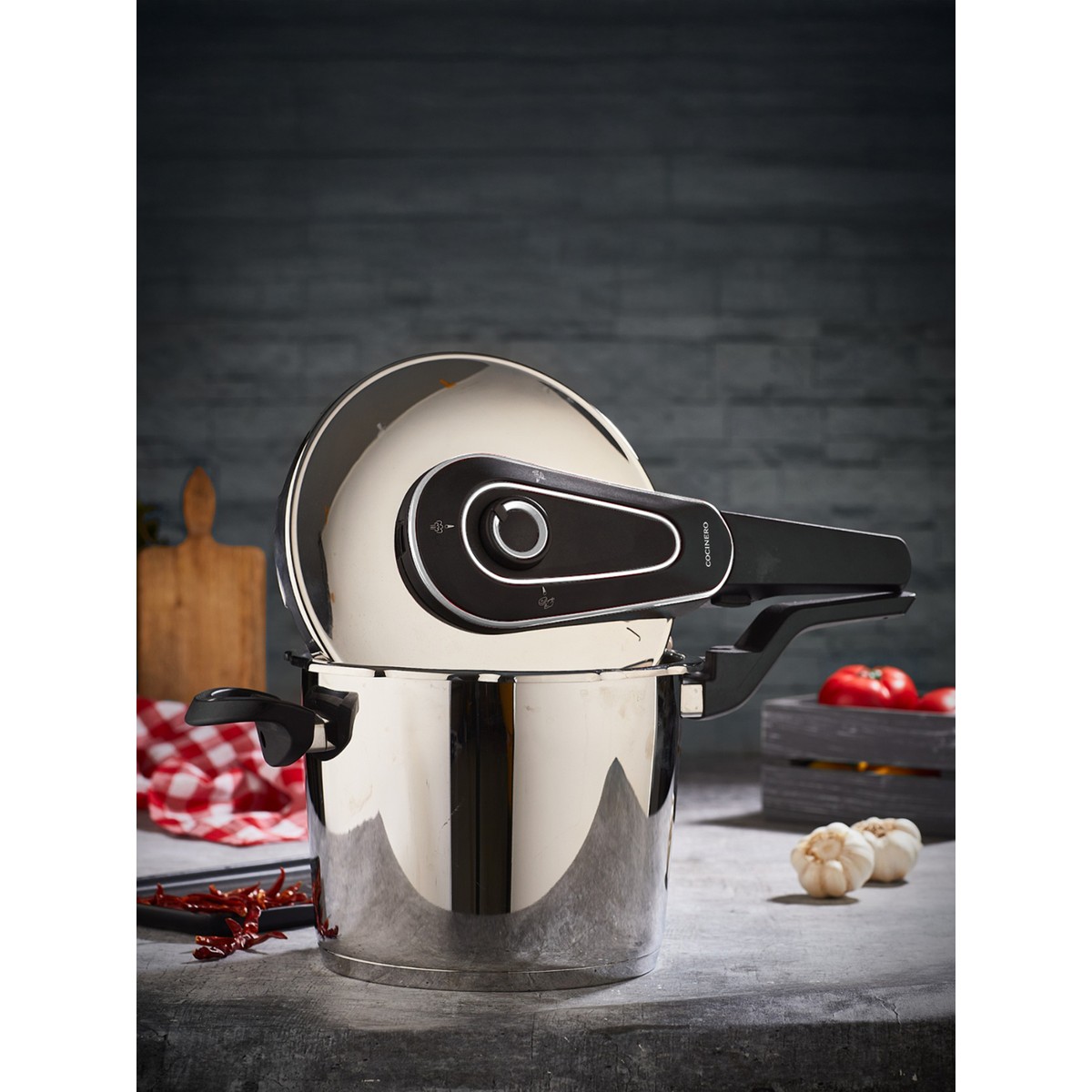 110000868449411.jpg Cocinero Powercoork 6 Lt Düdüklü Tencere - Görsel 1