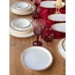 Rossev Yemek Takımı Eser-I Gold 88 Parça 12 Kişilik - Görsel 3