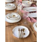 Rossev Yemek Takımı Eser-I Golda 162 Parça 12 Kişilik - Görsel 3