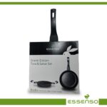 Essenso Granit Döküm Yeni Model 26 cm Tava 20 cm Sahan Silikon Tutacaklı Set - Görsel 4