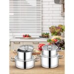 Cocinero Madrid 1097 8 Parça Silindir Çelik Tencere Seti