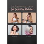 Veryfit Çift Ptc 3 In 1 Lcd Ekran Iyonik Termal Fırça Saç Şekillendirici Tarak - 38 Mm - Görsel 5