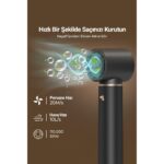 VeryFit WT638 5 In 1 Hava Üflemeli Saç Düzleştirici Şekillendirici Saç Kurutma Fön Makinesi Bakım Seti - Siyah - Görsel 2