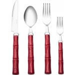 Karaca Ember Kırmızı 6 Kişilik 24 Parça Çatal Kaşık Bıçak Seti