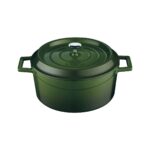 Lava Trendy Yuvarlak Döküm Demir Tencere Çap (Ø) 24 cm Yeşil