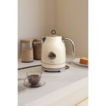 Fressi FR-KT05 Vintheat 1,7l Isı Göstergeli Retro Krem Kettle Kablosuz Su Isıtıcısı