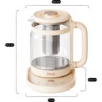 Fressi FR-KT04 1,6l 800W Dijital Göstergeli Elektrikli Cam Su Isıtıcısı Kettle Bitki Çayı Makinesi - Görsel 5