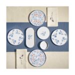 Nehir Blue Orange 6 Kişilik 13 Parça Seramik Kahvaltı Takımı - Görsel 2