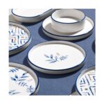 Nehir Blue Orange 6 Kişilik 13 Parça Seramik Kahvaltı Takımı - Görsel 3