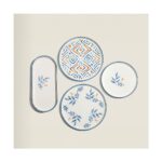 Nehir Blue Orange 6 Kişilik 13 Parça Seramik Kahvaltı Takımı - Görsel 4