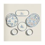 Nehir Blue Orange 6 Kişilik 13 Parça Seramik Kahvaltı Takımı - Görsel 5