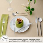 Karaca Elegance Braga Platin 12 Kişilik 84 Parça Çatal Kaşık Bıçak Takımı - Görsel 4