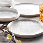 Schafer Dolce Yemek Takımı 24 Parça Gri Porselen 6 Kişilik Desenli Sofra Seti - Görsel 2