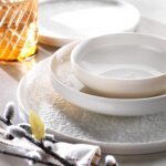 Schafer Dolce Yemek Takımı 24 Parça Gri Porselen 6 Kişilik Desenli Sofra Seti - Görsel 3