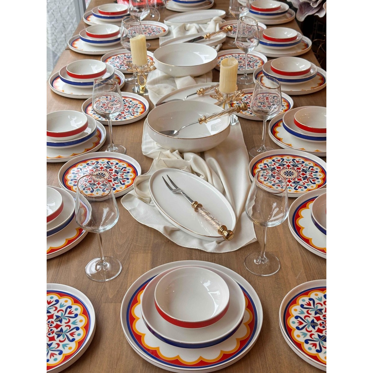 110000885329022.jpg Rossev Yemek Takımı Armada 74 Parça 12 Kişilik - Görsel 1