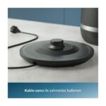 Philips HD9396/90 7000 Serisi Çift Yalıtımlı Su Isıtıcısı, 1,7 L kapasite, Yaylı Kapak, Hızlı Kaynatma, Kolay Temizlik, - Görsel 4