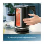 Philips HD9396/90 7000 Serisi Çift Yalıtımlı Su Isıtıcısı, 1,7 L kapasite, Yaylı Kapak, Hızlı Kaynatma, Kolay Temizlik, - Görsel 2
